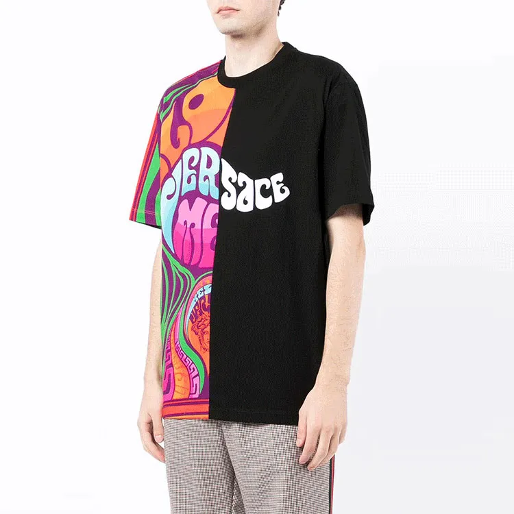 VERSACE T Shirts Men Black-3