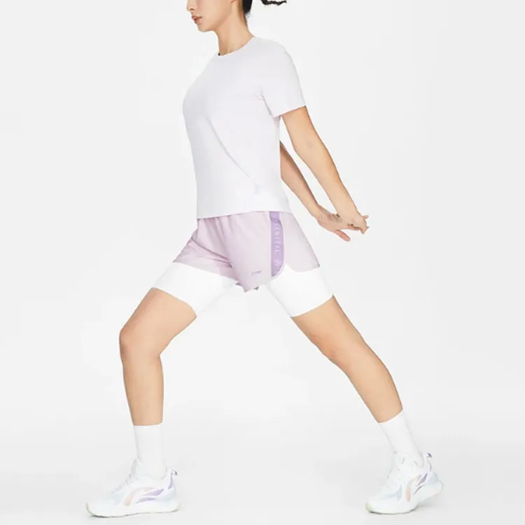 LINING Fitness Series Casual Shorts Women's Dusty Purple-2