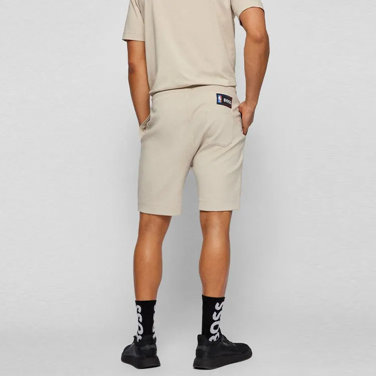 Nba X HUGO BOSS HUGO BOSS X NBA Casual Shorts Men Beige-3