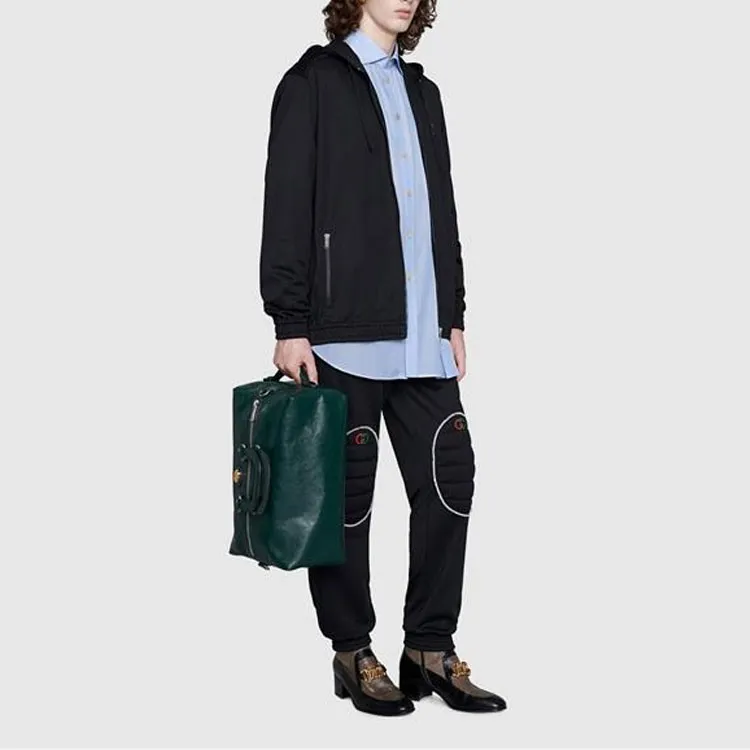 GUCCI Knitted Sports Pants Men's Black-3