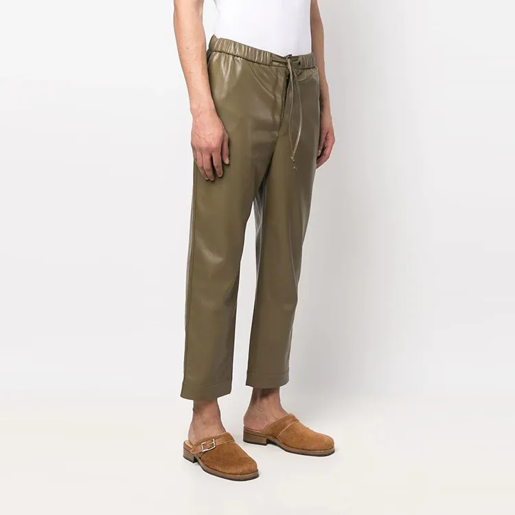 NANUSHKA Casual Pants Men Olive Green-3