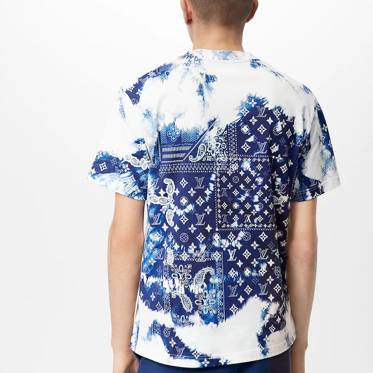 LOUIS VUITTON Monogram Bandana Printed T-Shirt - POIZON