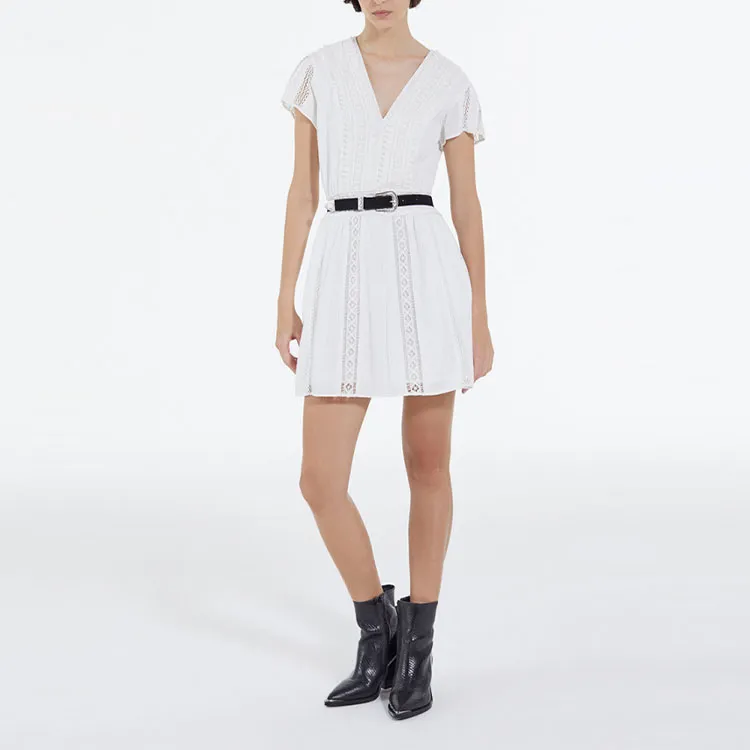 THE KOOPLES Short-Sleeved Dresses Women's White-3