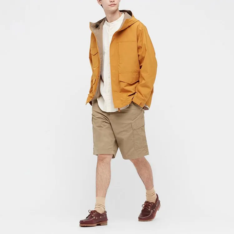UNIQLO Casual Shorts Men Khaki-2