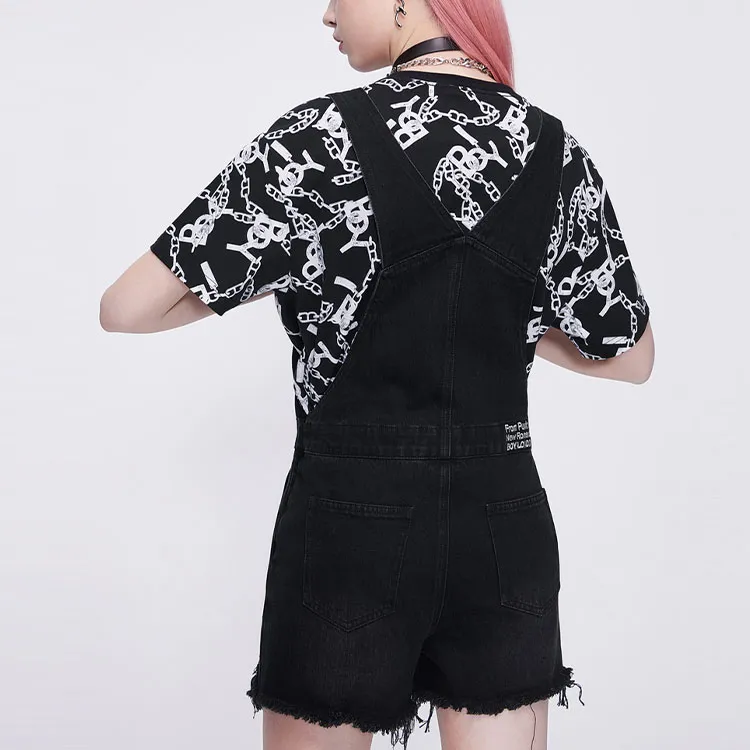 Boy London Denim Shorts Women's Black-5