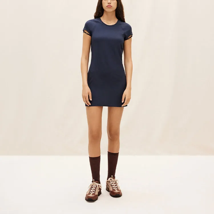 Jacquemus Short Sleeved Dresses Women's Blue-2