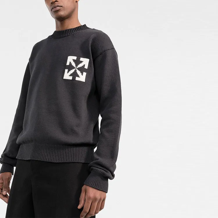 OFF WHITE Single Arrow Knit Crewneck Sweatshirt-3
