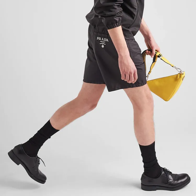 PRADA Casual Shorts Men Black-5