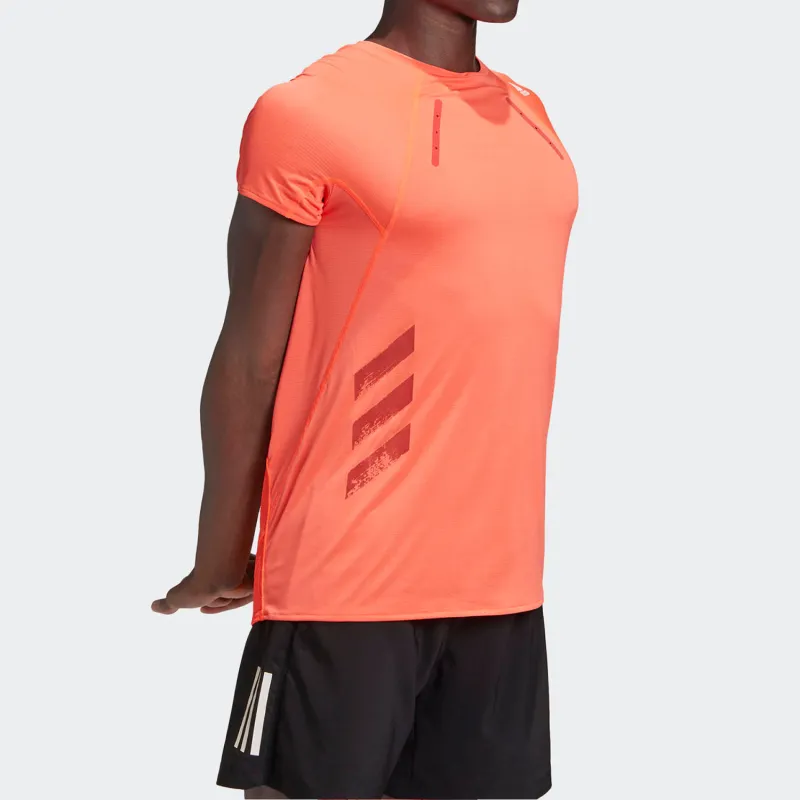 Adidas T Shirt Men's Orange Red-4