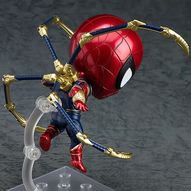 GSC Spider Man Nendoroid No. 1037 The Avengers Infinity War Infinity Edition Chibi Figures 10cm-5