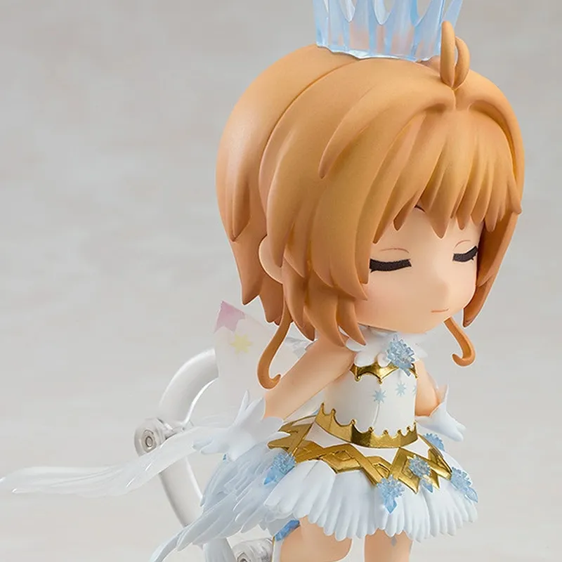 GSC Sakura Kinomoto Nendoroid No.1040 Cardcaptor Sakura Clear Card Edition Clear Ver. Chibi Figures 11cm-3