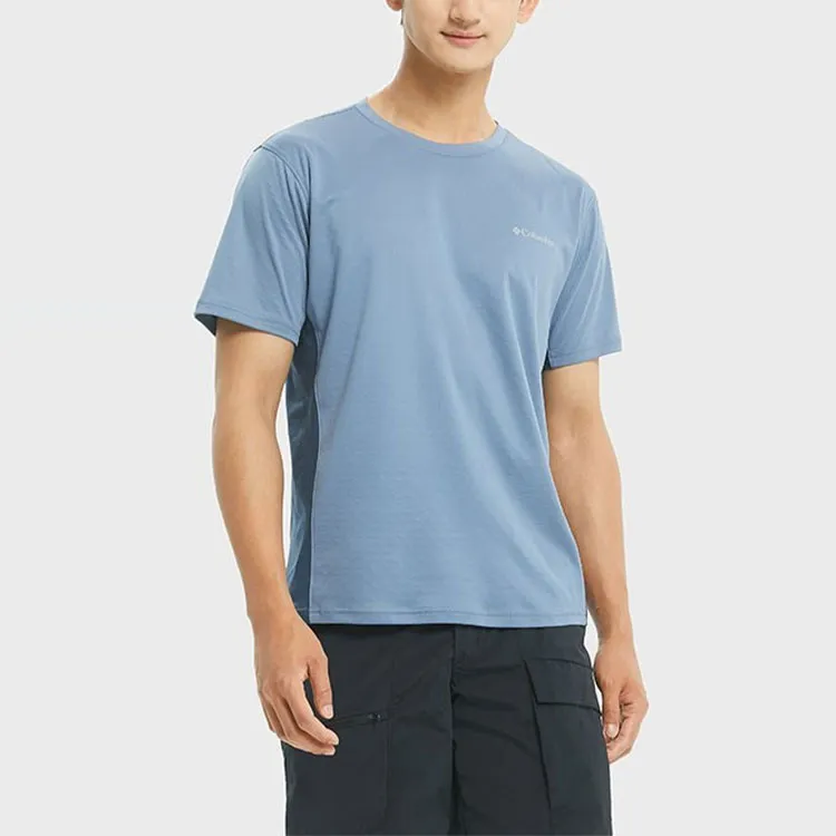Columbia Drop Shoulder Sleeve T-Shirt Men's Blue-2