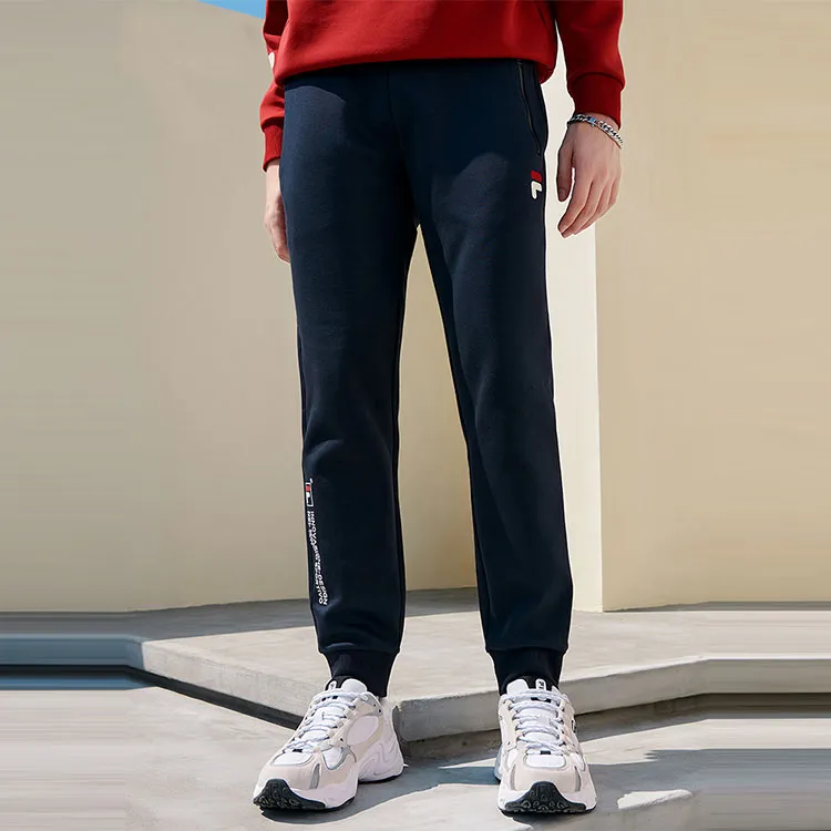 FILA Knitted Sweatpants Men Legend Blue-2