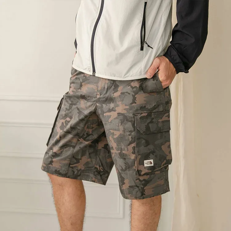 THE NORTH FACE Cargo Shorts Men Blue Gray Camouflage-4