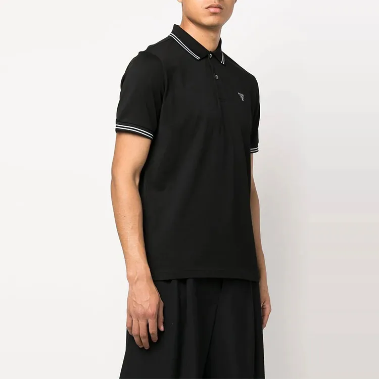 PRADA SS22 Polo Shirt Men's Black-3