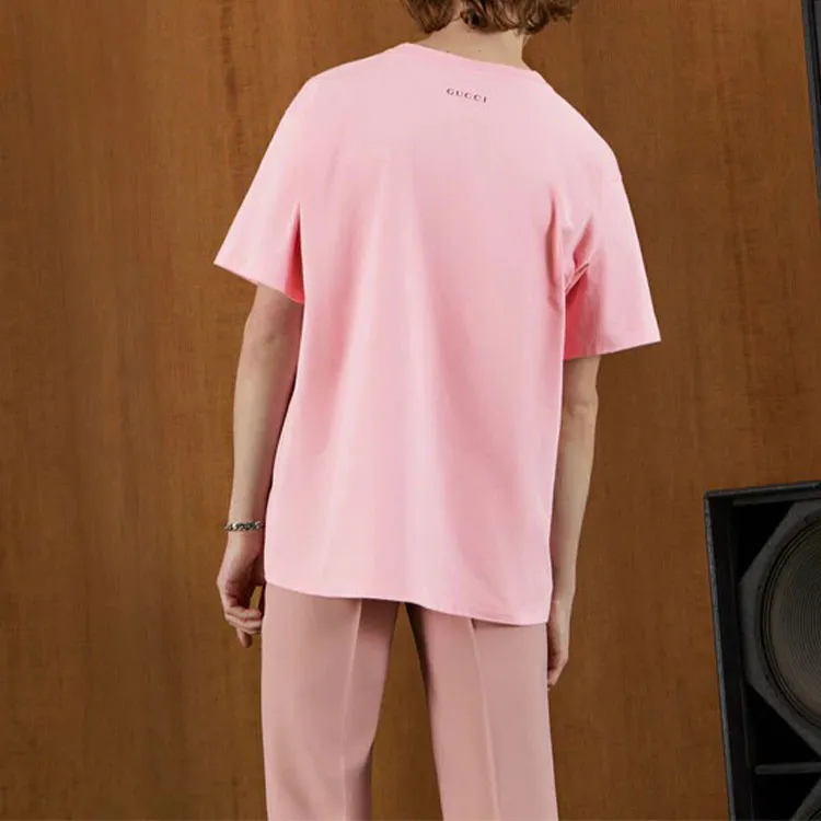 GUCCI T Shirts Unisex Pink-4