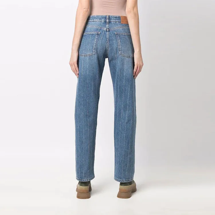 Stella McCartney Embellished Mid Rise Jeans-2