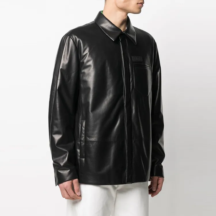 Valentino Leather Jackets Men Black-1