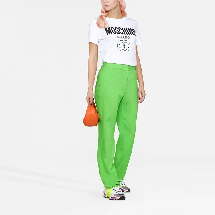 MOSCHINO Smiley Faces Logo print T shirt-1