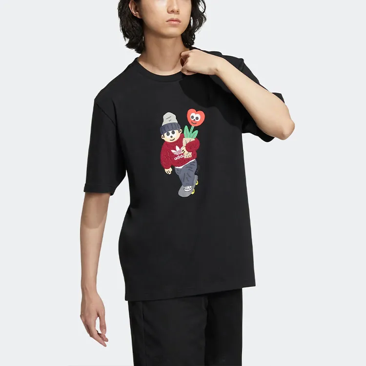 Adidas Originals Charr Morita Collaboration Collection T Shirt Unisex Black-4