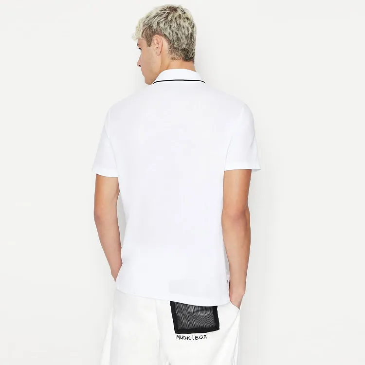 ARMANI EXCHANGE Polo Shirts Men White-2
