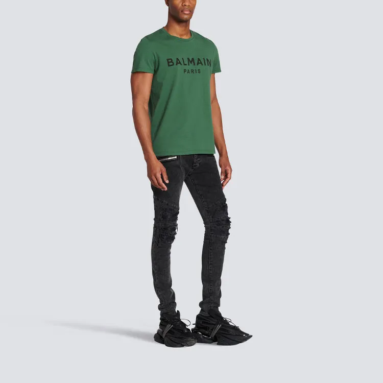 BALMAIN T-Shirts Men Green-3