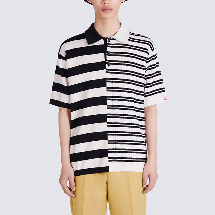 KENZO Polo Shirts Men Black/White-3