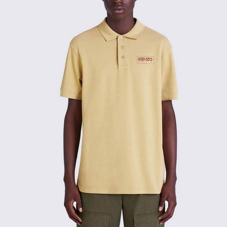 KENZO SS22 Polo Shirt Men's Earth Yellow-3
