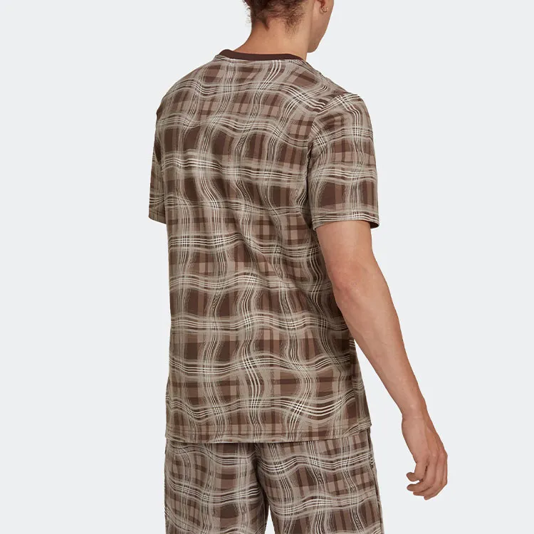 Adidas Originals REVEAL ALLOVER T Shirts Men Pink Brown-2