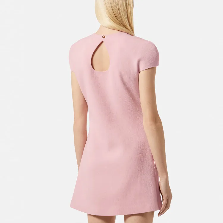 VERSACE Short-Sleeved Dresses Women's Pink-3