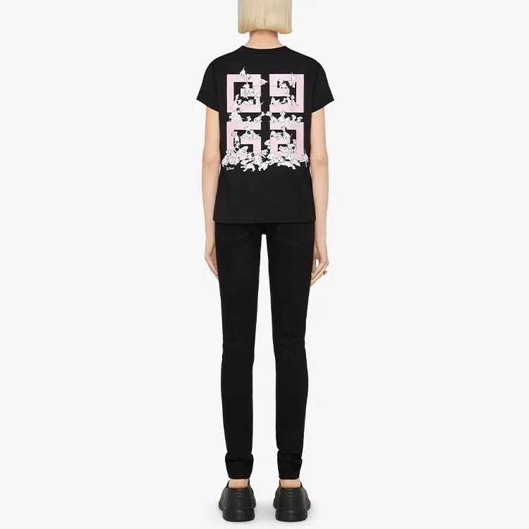 Disney X Givenchy X Disney 101 T Shirts Women's Black-2