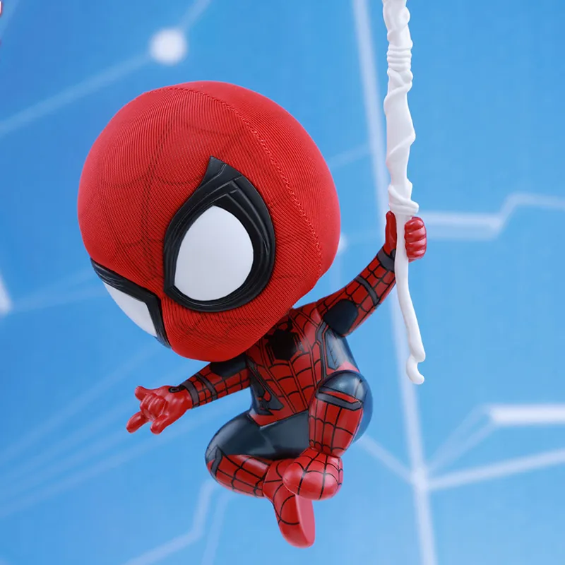 Hot Toys Spider Man Cosb368 Hero Returns And Iron Man Mark 47 Chibi Figures 7/10cm-3