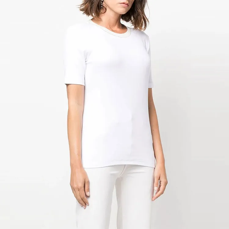 Fabiana Filippi Glitter trim Knitted Top-3