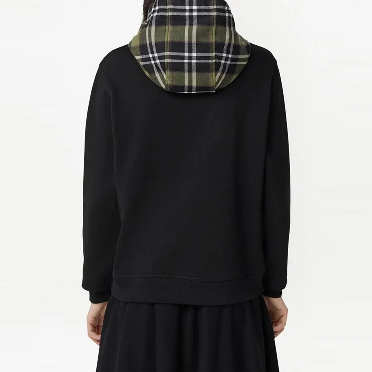 Burberry Checked Hooded Jumper-2
