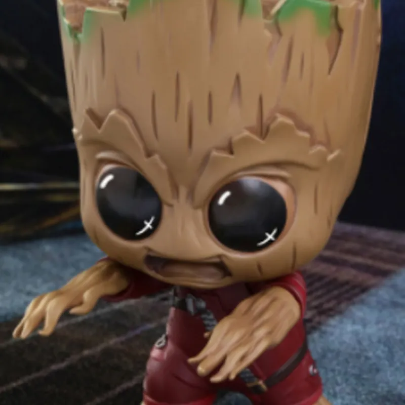 Hot Toys Groot Cosb360 Guardians Of The Galaxy 2 Baby Set Chibi Figures 10cm-3