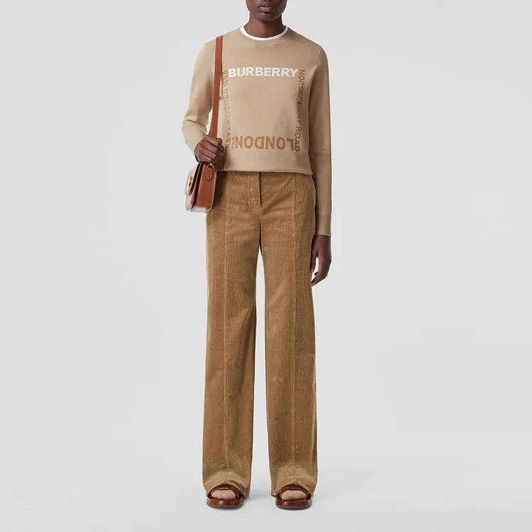 Burberry SS22 Knitwear Women's Soft Yellow Brown-7