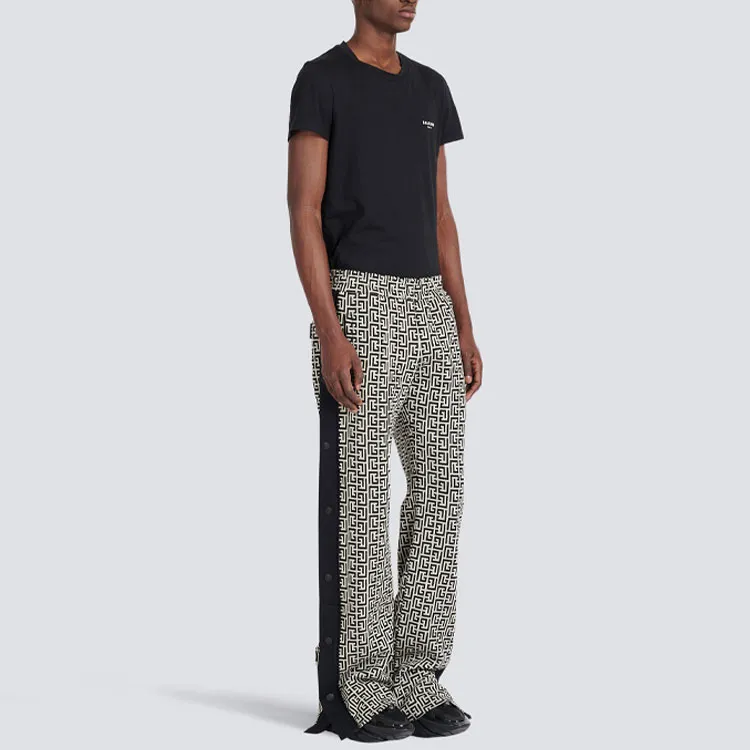 BALMAIN FW22 Casual Pants Men's Black-3
