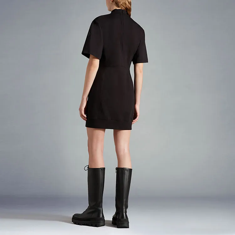 Moncler Spliced Logo print T shirt Dress-2
