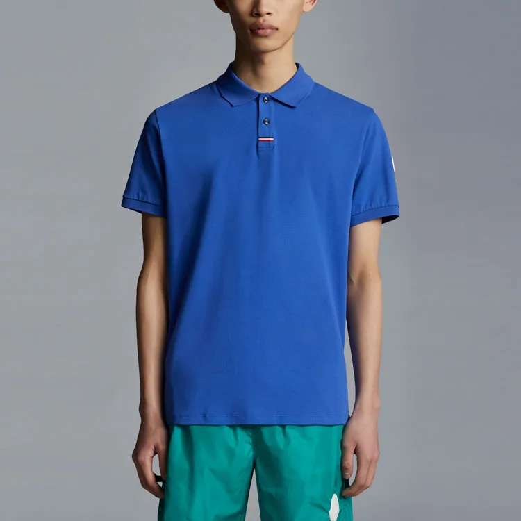 Moncler SS22 Polo Shirts Men Ink Blue-2