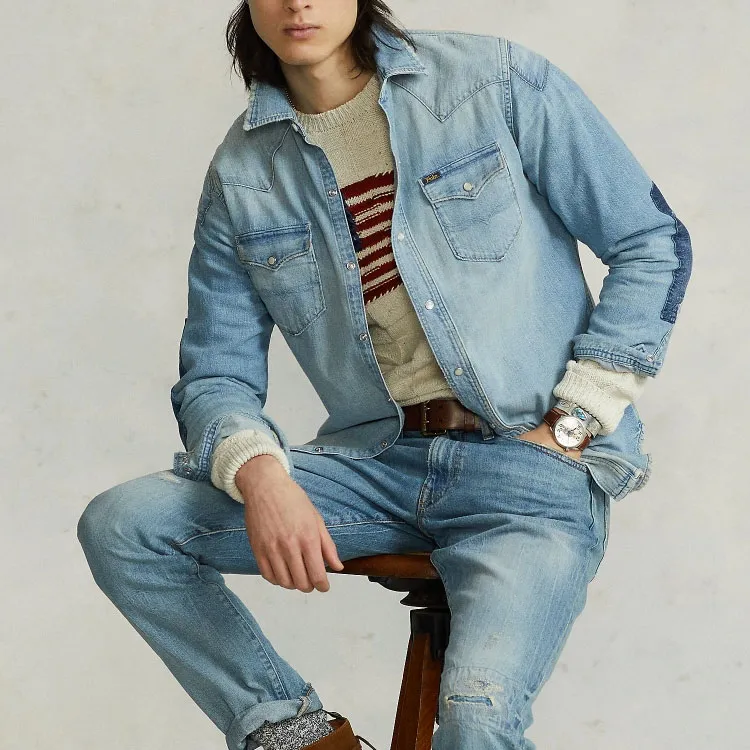 Polo Ralph Lauren FW22 Denim Jacket Men's Blue-3