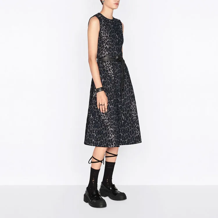 DIOR Quarterly New Products Sleeveless Dresses Women's Blue-2
