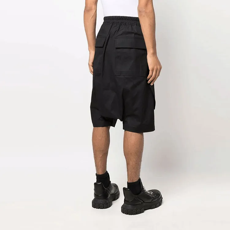 RICK OWENS Drawstring Cargo Pods Bermuda Shorts-3