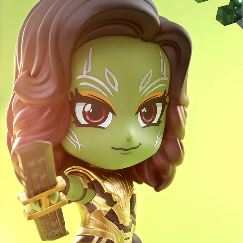 Hot Toys COSBABY Collection Marvel Character Kamora With Thanos' Greatsword S Chibi Figures 12cm-3
