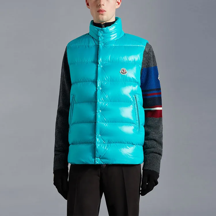Moncler Vest Men's Green Turquoise-3