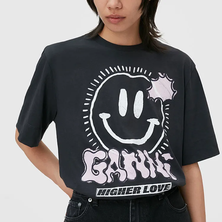 GANNI T-Shirts Women's Black-3