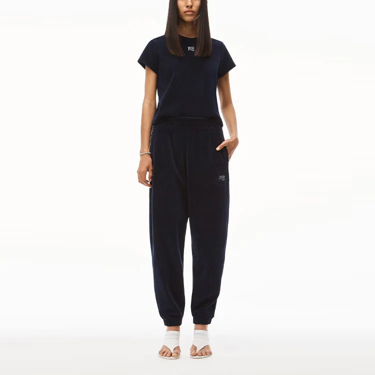 Alexander Wang Knitted Sweatpants Women's Dark Blue-1