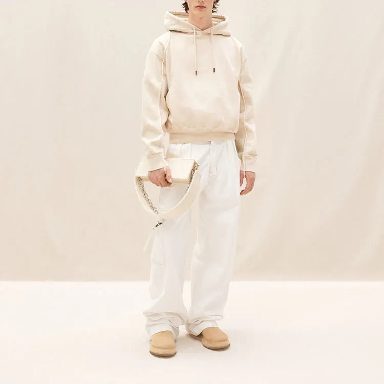 Jacquemus Le Sweatshirt Camargue Clay Logo Hoodie-1