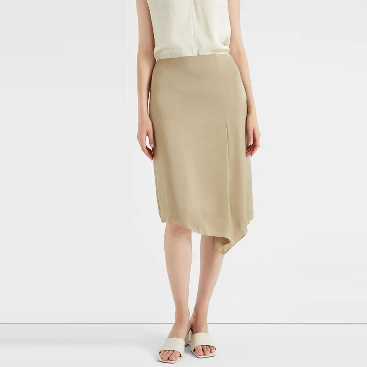 THEORY Casual Long Skirts Women's Metallic-3