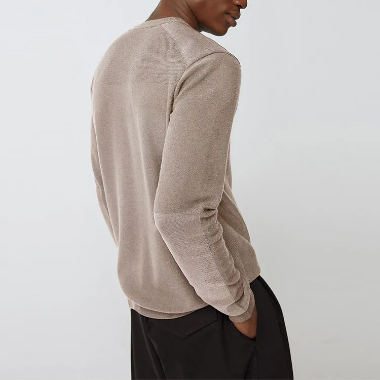 Canada Goose Dartmouth Series Sweaters Men Heather Gray Brown Yellow-1