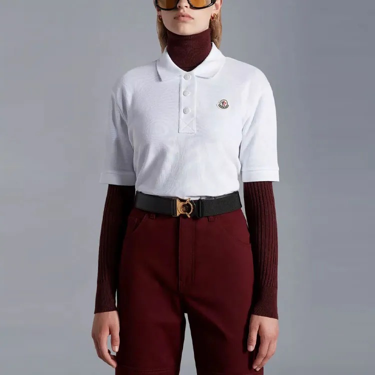 Moncler FW22 Polo Shirts Women's White-1